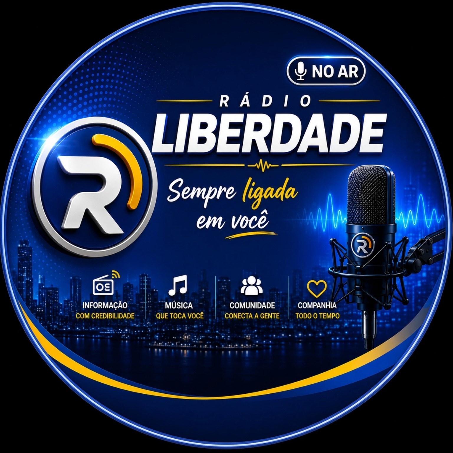 Logotipo da Rádio Liberdade FM 96.9